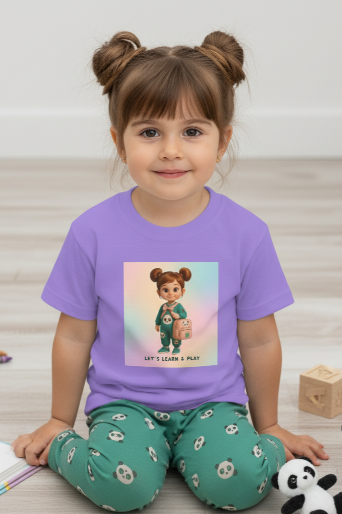 Playful Youth Tee - Let's Learn & Play! Shirt for Kids, Back to School Gift, Fun Learning Tees, Summer Playwear, Toddler Gifts