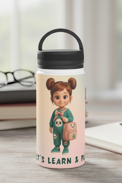 Kids' Motivational Water Bottle – Personalized Reusable Sports Bottle for School & Play