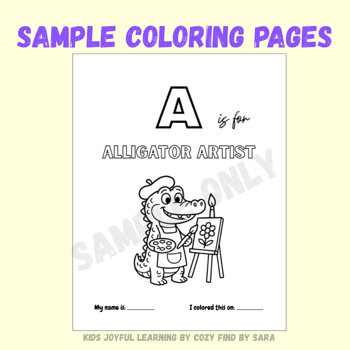 A–Z Animal Jobs Flashcards + Coloring Book | Printable PDF